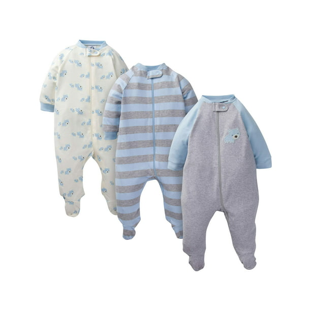 Gerber Baby Boys 2 Pack Sleep N Play NEW Puppies Design Various Sizes ADORABLE